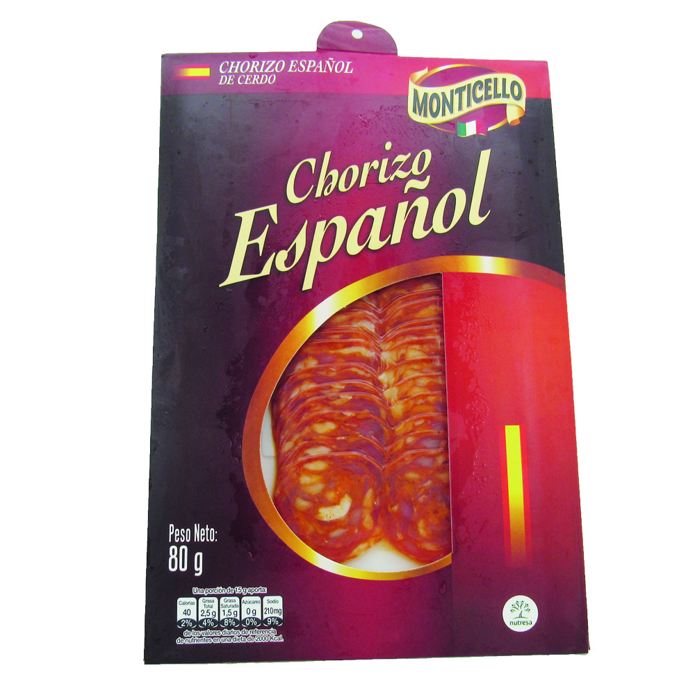 Chorizo Español Monticello 80Gr