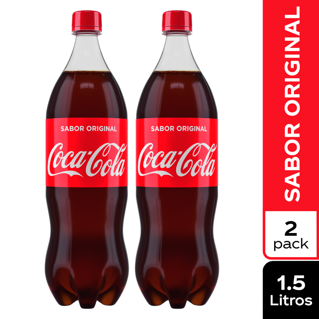 Coca Cola 1500Ml 2 Unidades Combo Ahorro