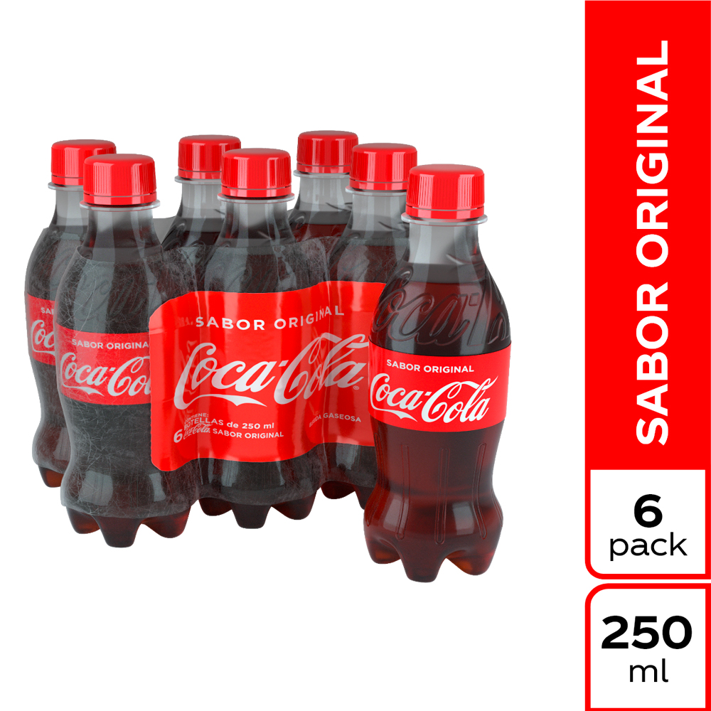 Coca Cola Pet 250Ml 6 Unidades