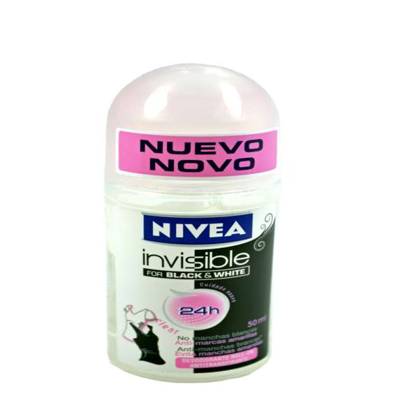 Desodorante Nivea Invisible Black & White Rollon 50Ml