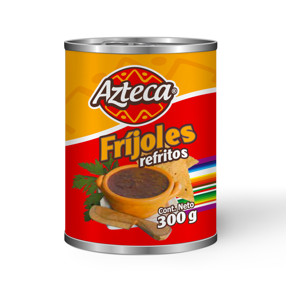 Frijol Refrito Azteca Lata 300Gr