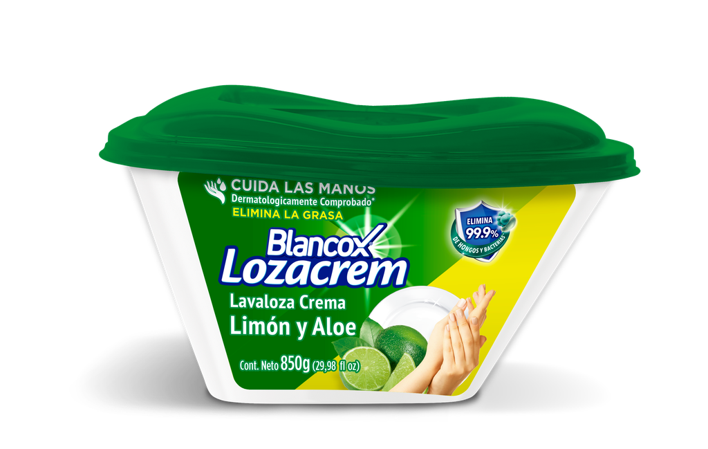 Lavaplatos Loza Crem Blancox Limón Y Aloe 850Gr