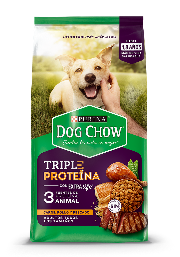 Dog Chow Adulto Triple Proteína  2000Gr