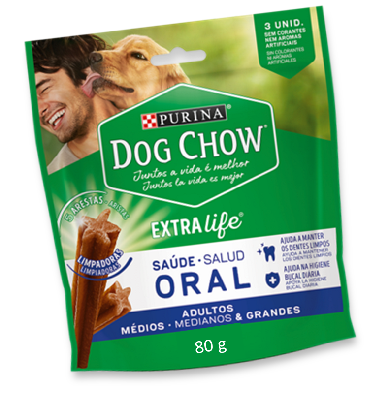 Dog Chow Salud Oral Aultos Medianos y Grandes 3 Unidades 80Gr Cada Uno