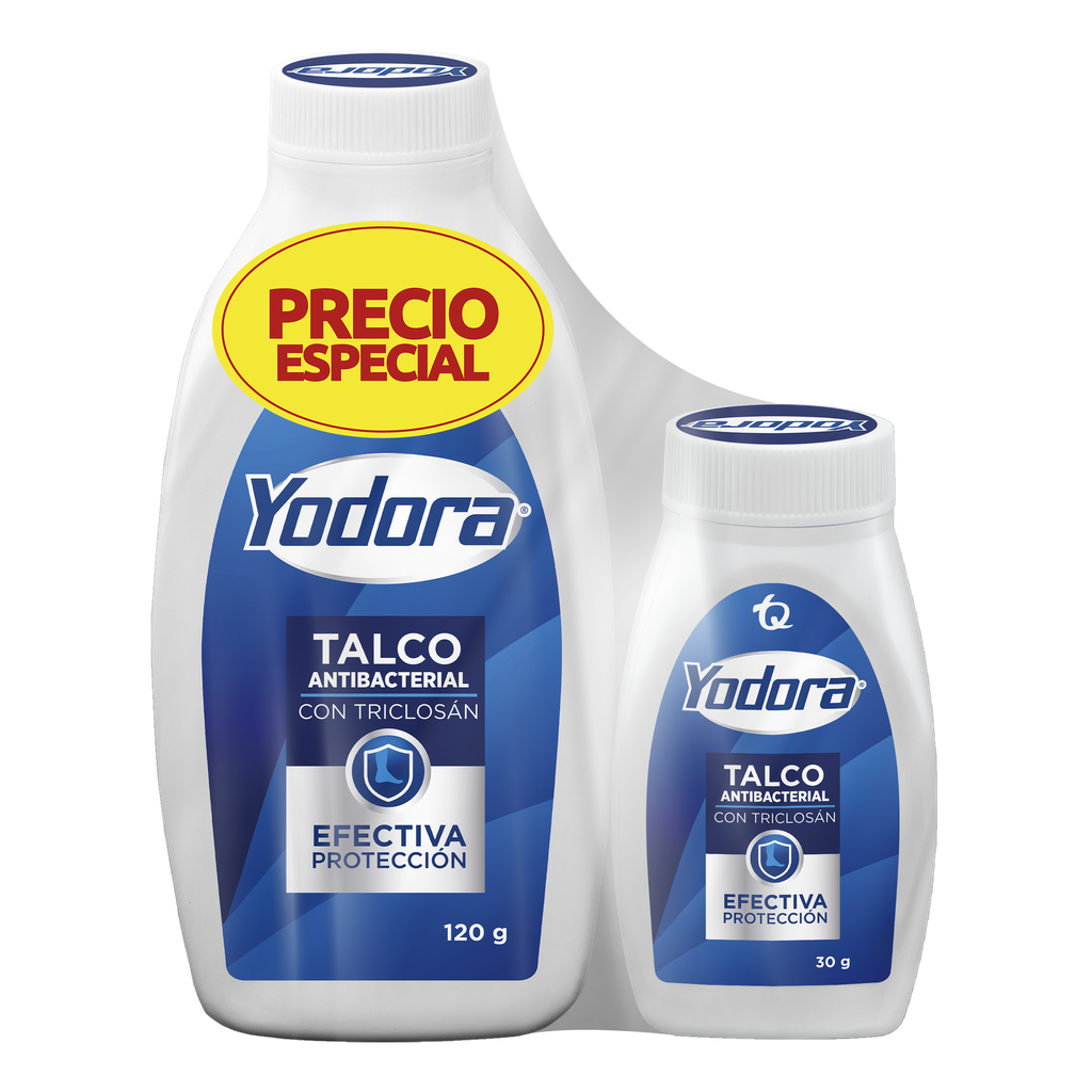 Talco Yodora En Polvo Antibacterial 120Gr + 30Gr Precio Especial