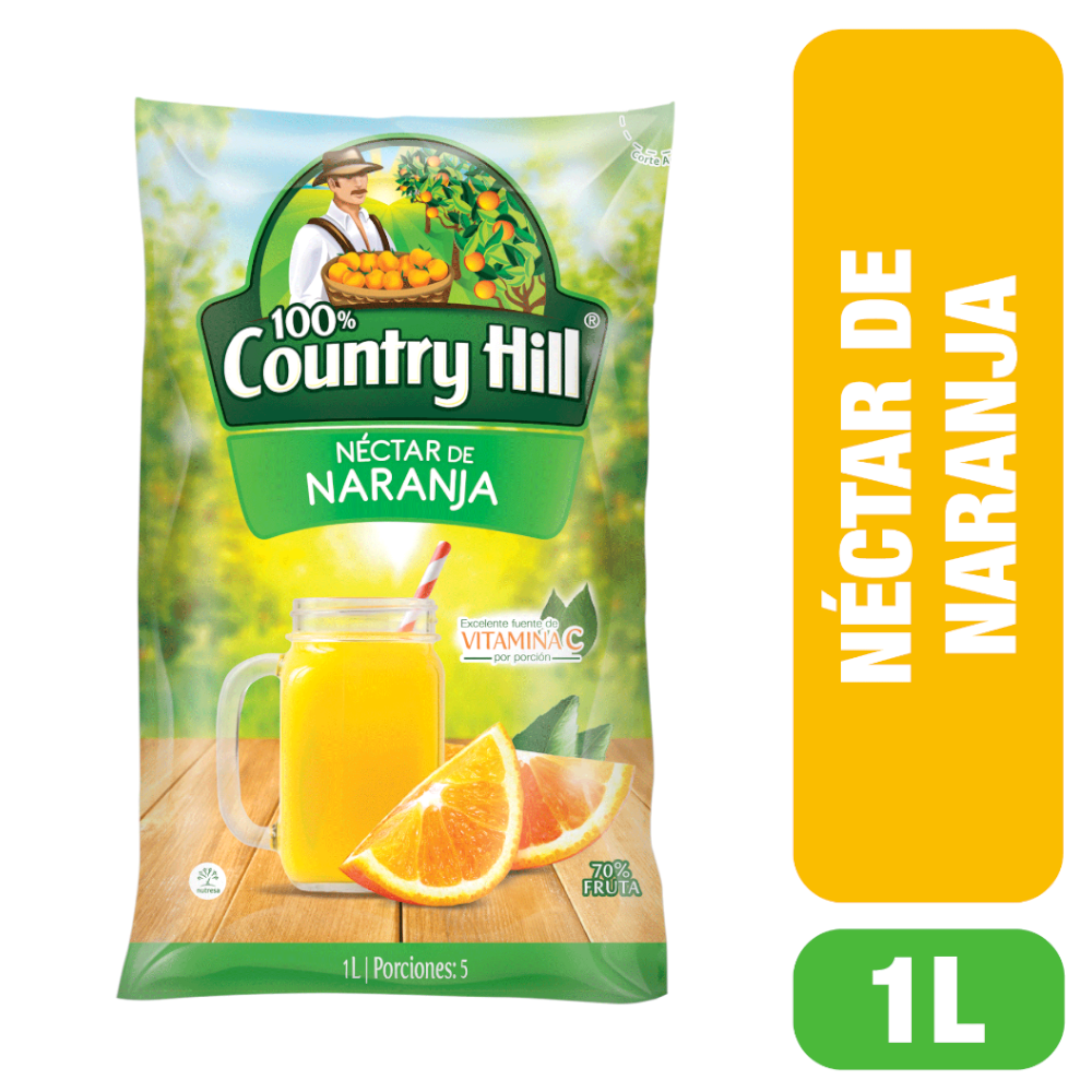 Nectar Country Hill Naranja Bolsa 1000Ml