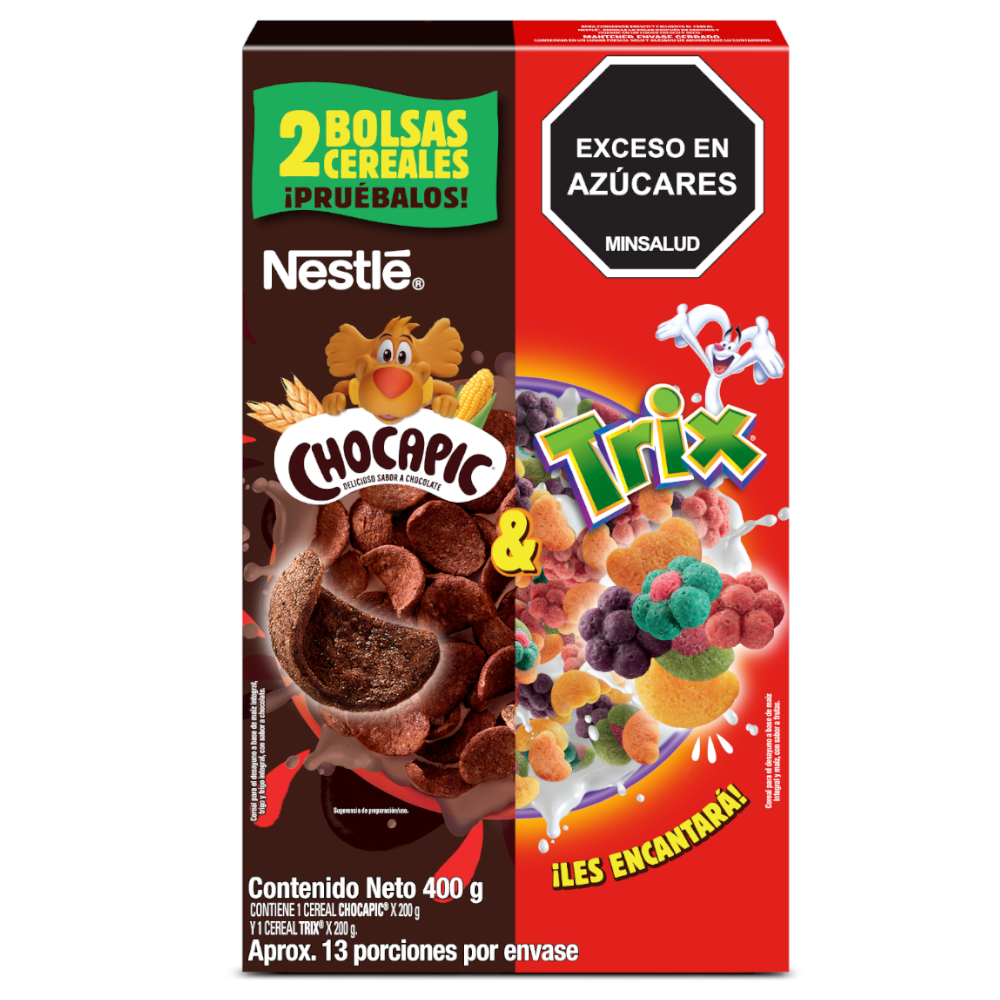 Cereal Chocapic Nestle 200Gr + Cereal Trix 200Gr