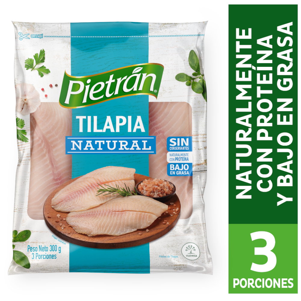 Filete De Tilapia Natural Pietrán 300Gr