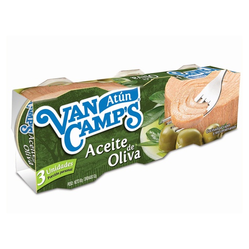[001399] Atún Van Camps Aceite Oliva Premium 3 Unidades 240Gr