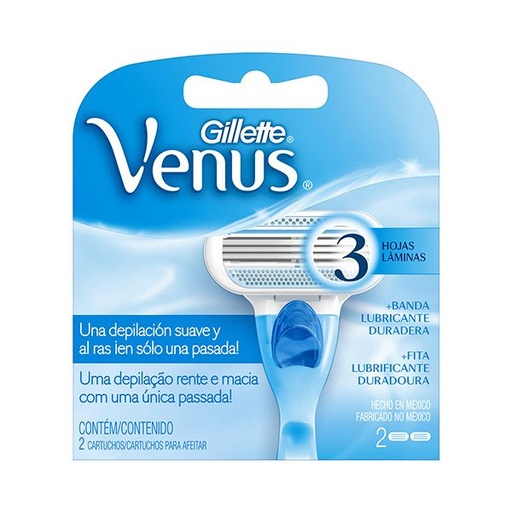 [013797] Cartuchos Venus Gillette Repuesto 2 Unidades