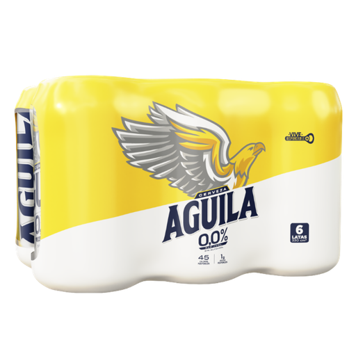 [052783] Cerveza Aguila 0.0% Sin Alcohol Lata 6 Unidades 330CC