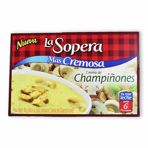 [012872] Crema La Sopera Champiñones +Cremosa 85Gr