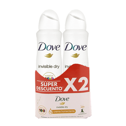 [048193] Desodorante Dove Invisible Spray 89Gr 2 Unidades