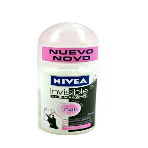 [010149] Desodorante Nivea Invisible Black & White Rollon 50Ml