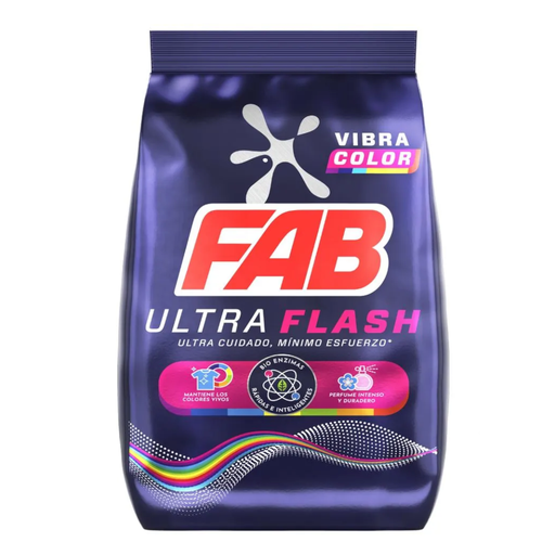 [051538] Detergente Polvo Fab Ultra Flash Protección Color 2000Gr