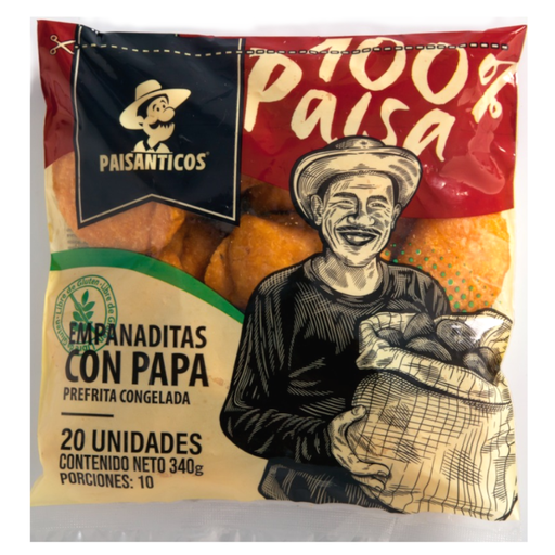 [051301] Empanadas Tipo Coctel Papa Paisanticos 20 Unidades