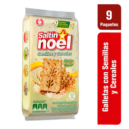 [010219] Galletas Saltín Noel Semillas Y Cereales 216Gr