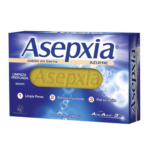 [018688] Jabón Asepxia Azufre 100Gr