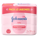 Jabón Johnson's Baby Humectante 110Gr 3 Unidades