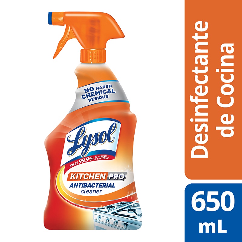 Spray desinfectante limpiador cocinas