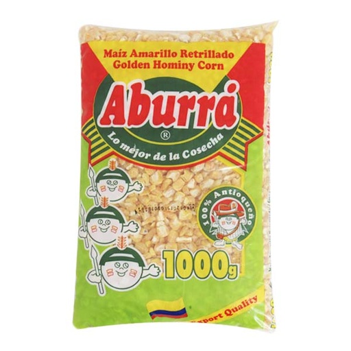 [000299] Maiz Retrillado Amarillo Aburra 1000Gr