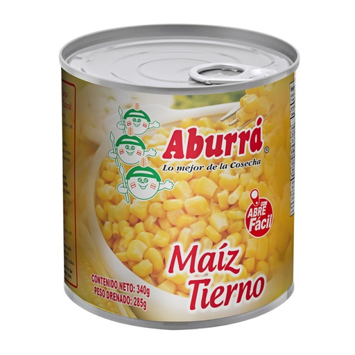 [000329] Maiz Tierno Aburra Lata 340Gr