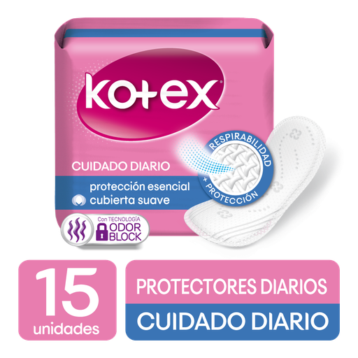 [011289] Protectores Kotex Duo 15 Unidades