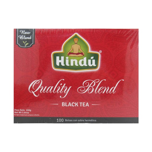 [048610] Té Hindu Quality Blend 100 Unidades 160Gr