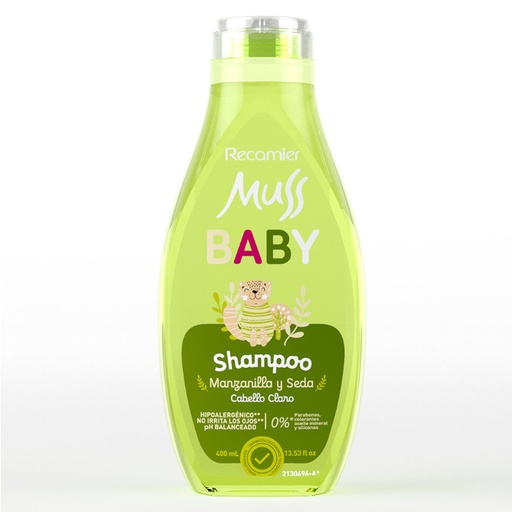 [053934] Shampoo Muss Baby  Manzanilla y Seda 400Ml
