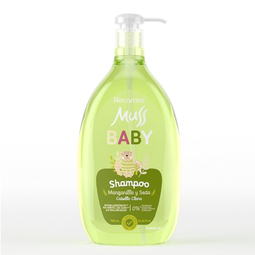 [053935] Shampoo Muss Baby  Manzanilla y Seda 750Ml