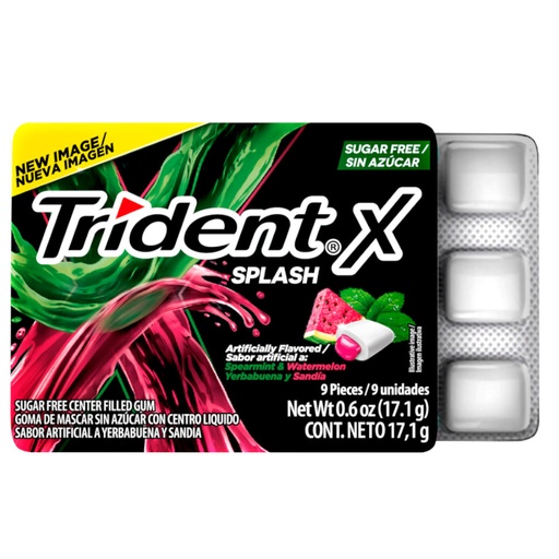 [054049] Trident X Splash Frutilla Limón  171Gr