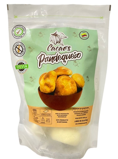 [054088] Pandequeso Cacaos  400Gr 8 Unidades