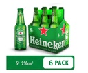 Cerveza Heineken Botella 6 Unidades 250Cc