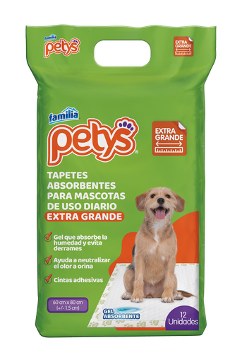 [017546] Tapete Absorbente Petys 12 Unidades