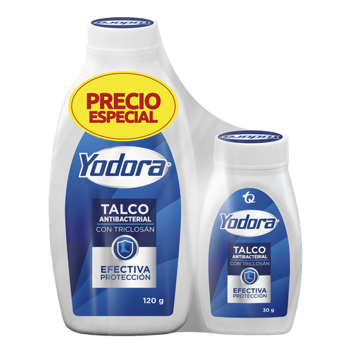 [054490] Talco Yodora En Polvo Antibacterial 120Gr + 30Gr Precio Especial