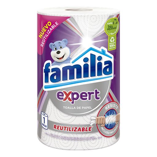 [054562] Toalla Cocina Familia Expert Reutilizable  1 Rollo
