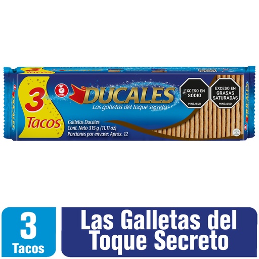 [054895] Galletas Ducales 3 Tacos 315Gr
