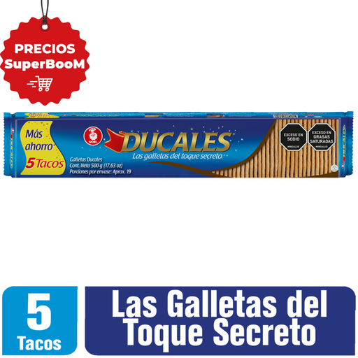 [054897] Galletas Ducales 5 Tacos 500Gr