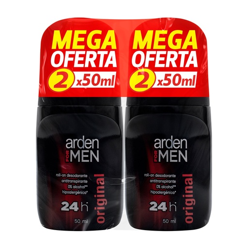 [054905] Desodorante Arden For Men Original Roll-On  2 Unidades  100Ml Precio Especial
