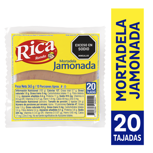 [055051] Mortadela Jamonada Rica 345Gr