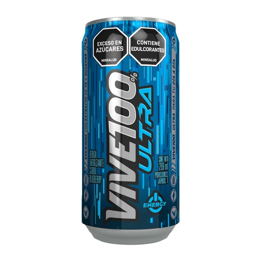 [055032] Bebida Energizante Vive100% Ultra Lata 269Ml