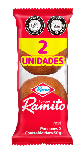 [055065] Ponqué Ramito 2 Unidades 50Gr