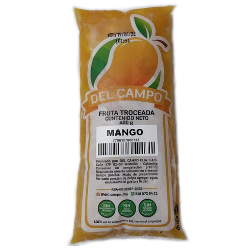 [055558] Fruta Troceada Mango Del Campo 400Gr