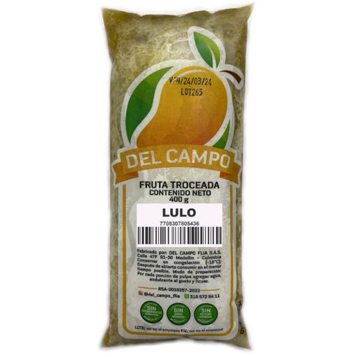 [055561] Fruta Troceada Lulo Del Campo 400Gr