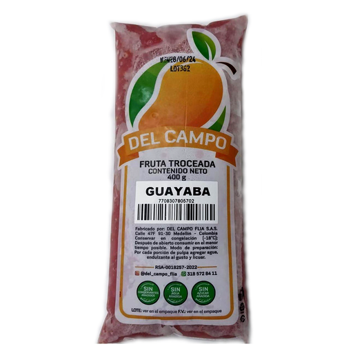 [055566] Fruta Troceada Guayaba Del Campo 400Gr