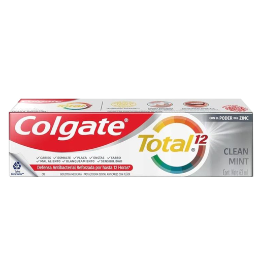 [055662] Crema Dental Colgate Total 12 Clean Mint 63Ml