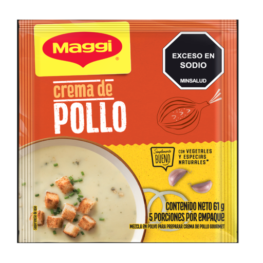 [055729] Crema Maggi Pollo Sobre 61Gr