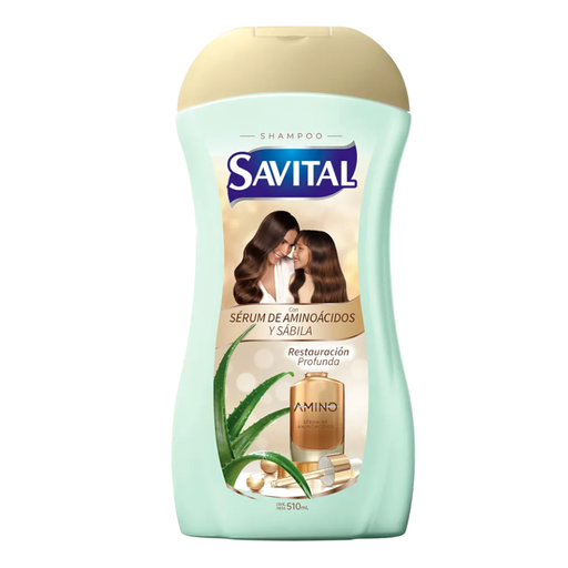 [055839] Shampoo Savital con Sérum de Aminoácidos y Sábila 510Ml