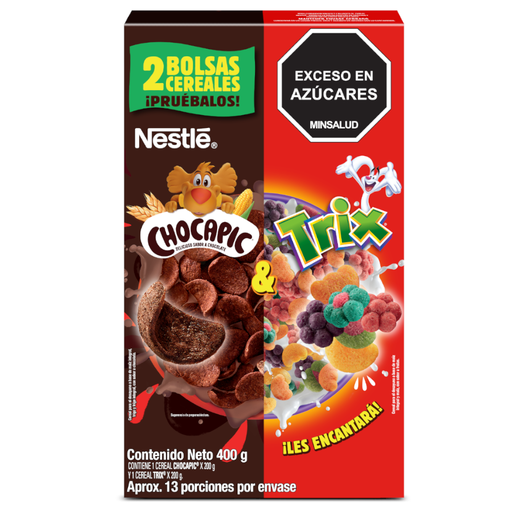 [055950] Cereal Chocapic Nestle 200Gr + Cereal Trix 200Gr