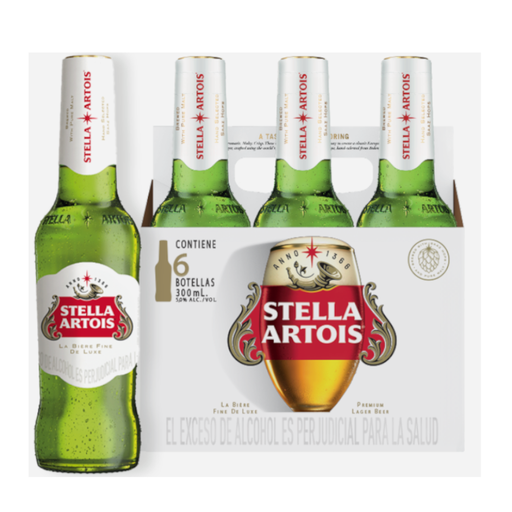 [056012] Cerveza Stella Artois Botella 300Ml 6 Unidades